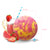 Strawberry Slushie (Bath Bomb)