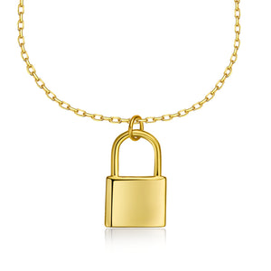Gold Vermeil Necklace - GOLDEN LOCK