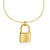 Gold Vermeil Necklace - GOLDEN LOCK
