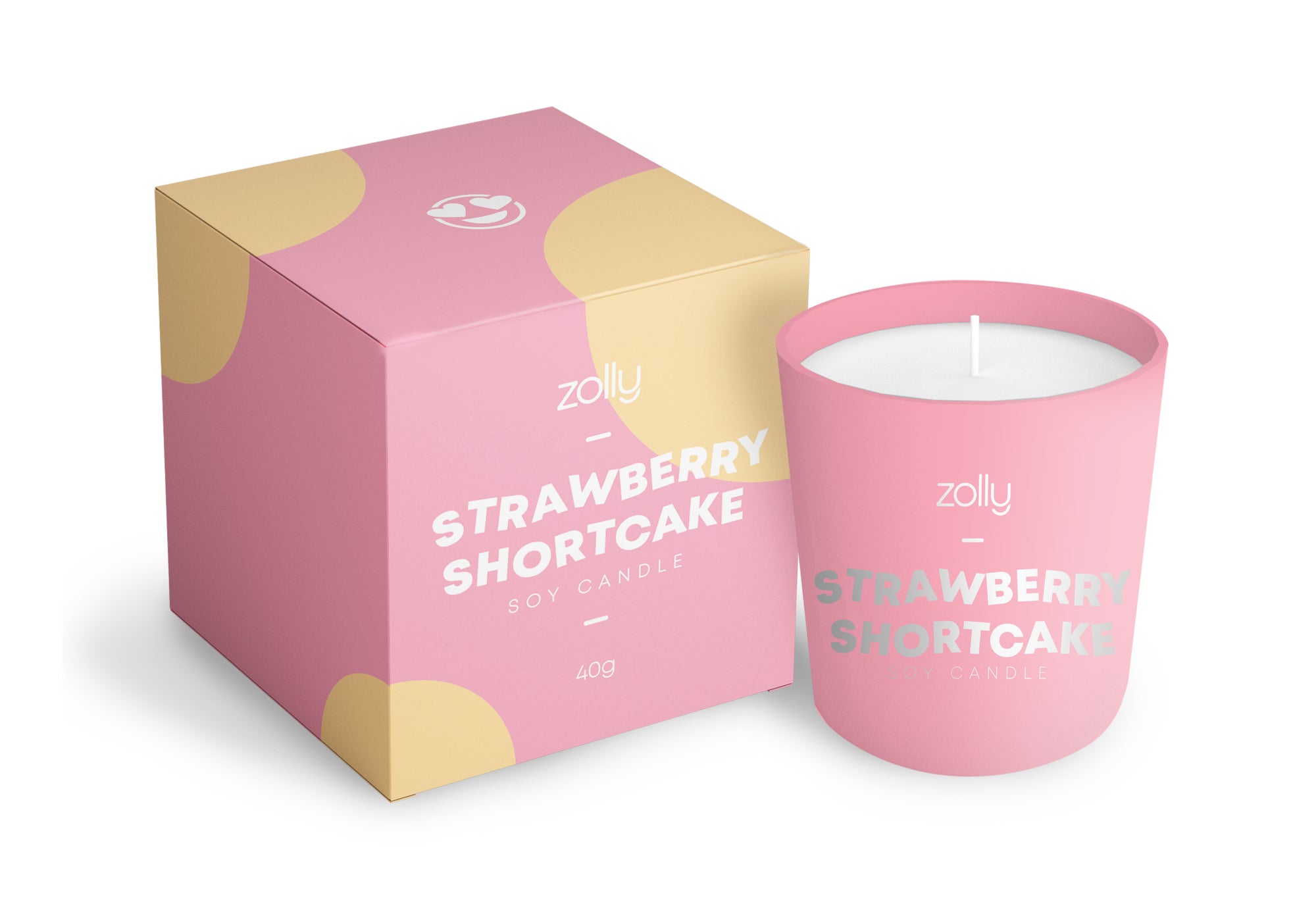 Strawberry Shortcake Mini Candle 40g